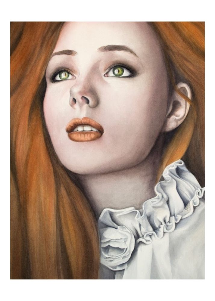 Retrato de mujer pelirroja